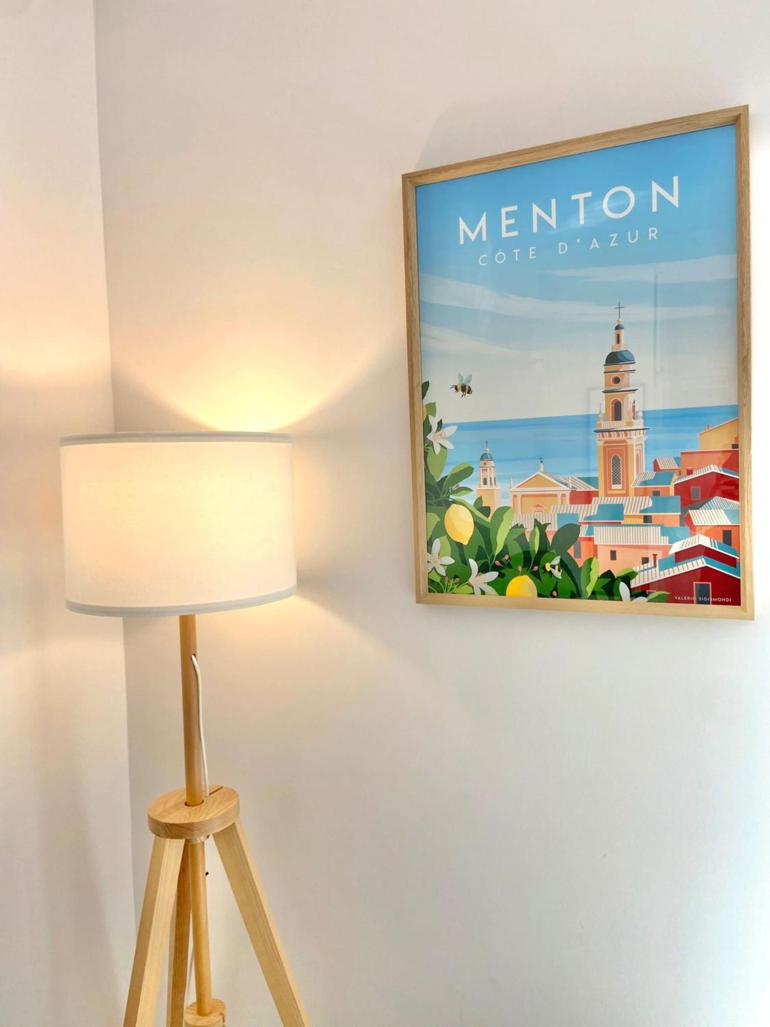 'Cap Riviera' Proche Gare Et Centre Appartement Menton Buitenkant foto