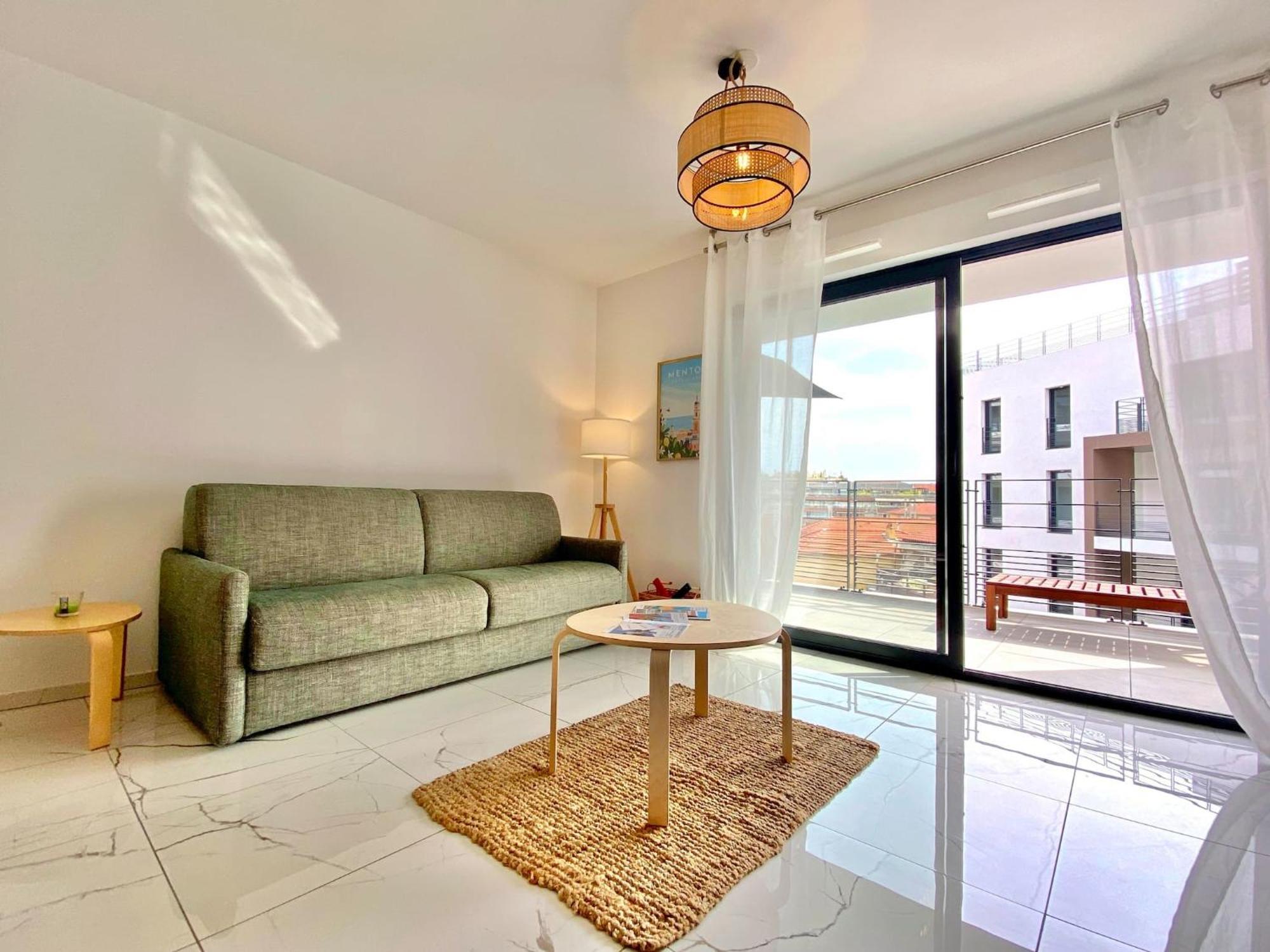 'Cap Riviera' Proche Gare Et Centre Appartement Menton Buitenkant foto
